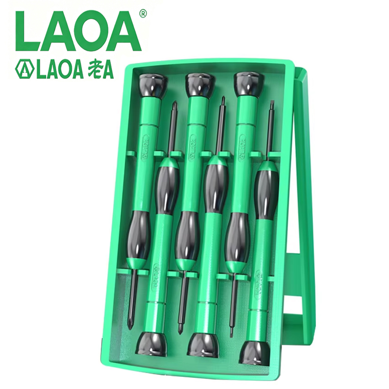 Electronics Repair Team - LAOA LA624601 6PCS ชุดไขควงขนาดเล็กความแม่นยำสูงโครเมียมวาเนเดียมเหล็กปลายแม่เหล็กที่แข็งแกร่งสำหรับนาฬิกาซ่อมอิเล็กทรอนิกส์