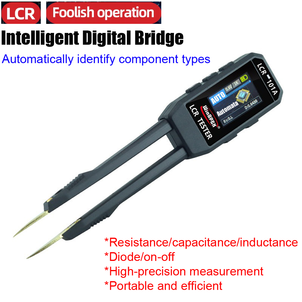 Smd Tweezer Set - WinAPEX LCR101A ปี 2026 เครื่องวัด LCR