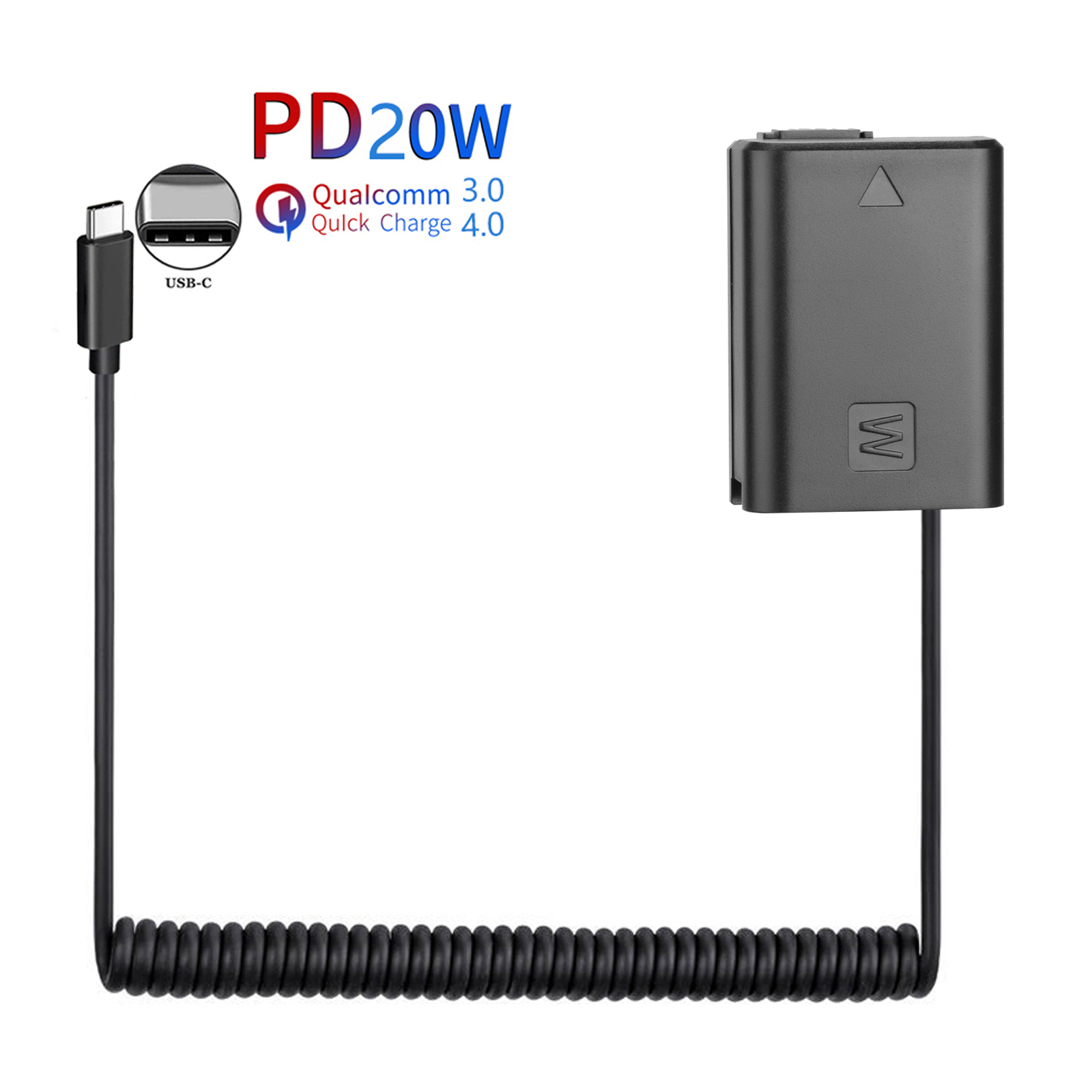 Sony Camera Zv-E10 - PD USB-C AC-PW20 NP-FW50 Dummy แบตเตอรี่อะแดปเตอร์สําหรับ