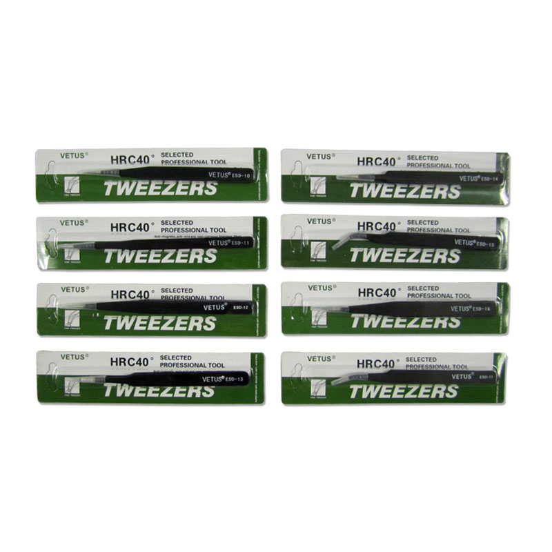 แหนบสแตนเลสป้องกันไฟฟ้าสถิต ชุ - Smd Tweezer Set บทวิจารณ์และราคา