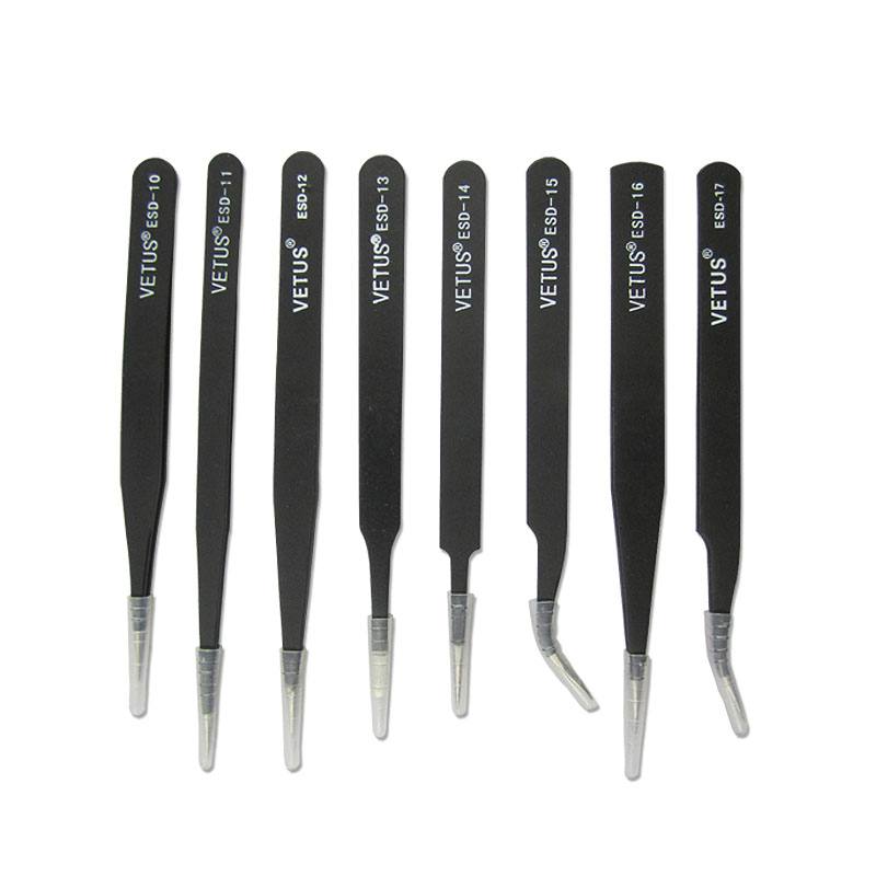 แหนบสแตนเลสป้องกันไฟฟ้าสถิต ชุ - Smd Tweezer Set บทวิจารณ์และราคา