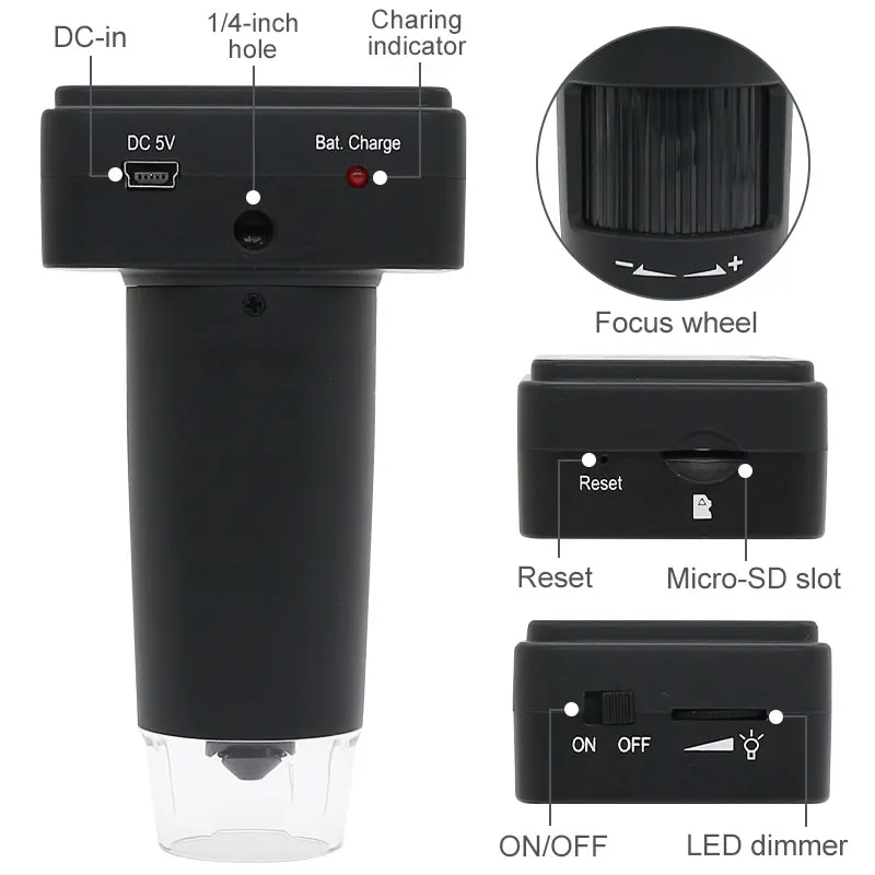 กล้องจุลทรรศน์ดิจิตอลไร้สาย WI - Electronics Repair Lab บทวิจารณ์และราคา