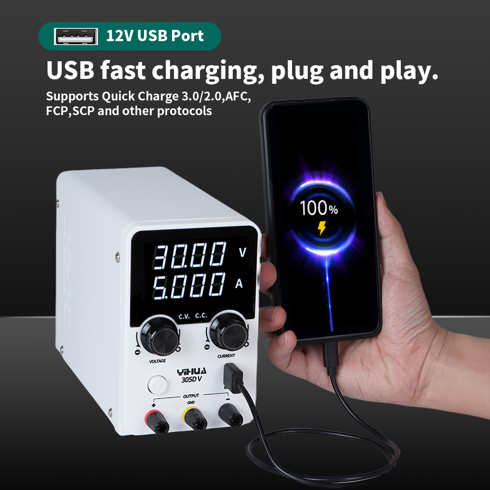 YIHUA 305D-V 180W DC 30V 5A ปร - Electronics Repair Lab บทวิจารณ์และราคา